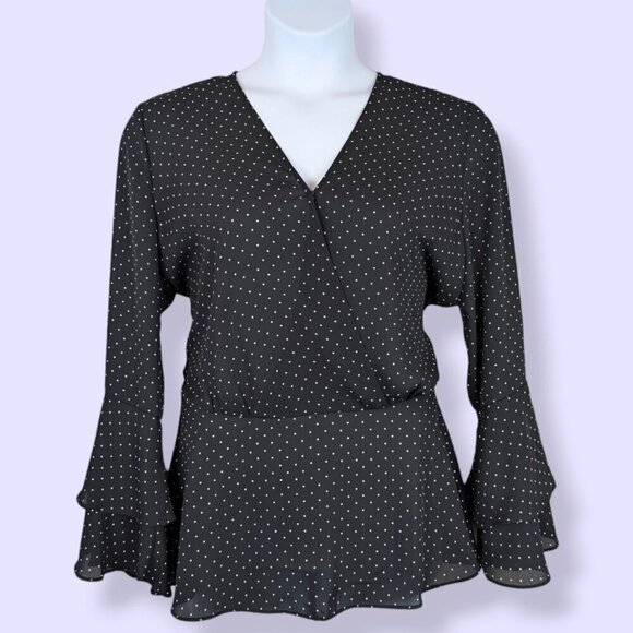Bianca Nygard Tops - Bianca Nygard Flowy Polka Dot Blouse